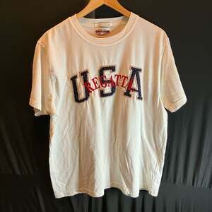 Vintage 90s Regatta Sport USA Embroidered Graphic T-Shirt White XL